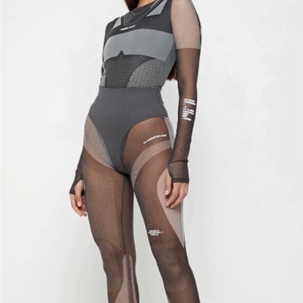 Maniere De Voir Technical Print Bodysuit and Leggings